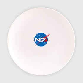 Тарелка с принтом NASA N7 MASS EFFECT в Тюмени, фарфор | диаметр - 210 мм
диаметр для нанесения принта - 120 мм | Тематика изображения на принте: logo | n7 | nasa | space | логотип | масс эффект | н7 | наса
