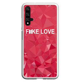 Чехол для Honor 20 с принтом BTS FAKE LOVE в Тюмени, Силикон | Область печати: задняя сторона чехла, без боковых панелей | bts | bts army | j hope | jimin | jin | jungkook | k pop | rap monster | rapmon | suga | v | бтс | группа | корея