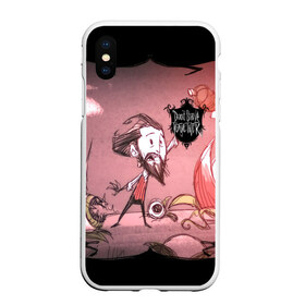 Чехол для iPhone XS Max матовый с принтом DON`T STARVE в Тюмени, Силикон | Область печати: задняя сторона чехла, без боковых панелей | Тематика изображения на принте: action | adventure | dont starve | gamer | player | twitch | игра