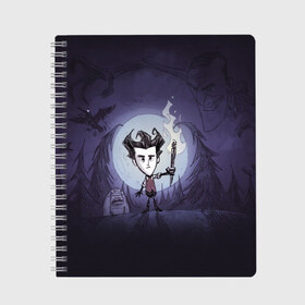 Тетрадь с принтом Dont Starve (5) в Тюмени, 100% бумага | 48 листов, плотность листов — 60 г/м2, плотность картонной обложки — 250 г/м2. Листы скреплены сбоку удобной пружинной спиралью. Уголки страниц и обложки скругленные. Цвет линий — светло-серый
 | action adventure | dont starve | game | starve