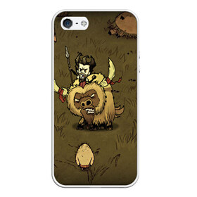 Чехол для iPhone 5/5S матовый с принтом Dont starve в Тюмени, Силикон | Область печати: задняя сторона чехла, без боковых панелей | 