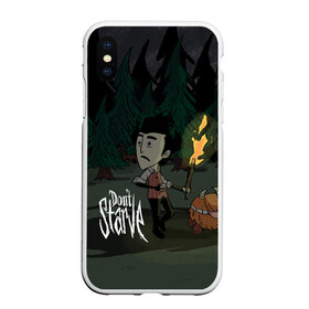 Чехол для iPhone XS Max матовый с принтом DON`T STARVE в Тюмени, Силикон | Область печати: задняя сторона чехла, без боковых панелей | action | adventure | dont starve | gamer | player | twitch | игра