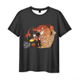 Мужская футболка 3D с принтом Don’t Starve в Тюмени, 100% полиэфир | прямой крой, круглый вырез горловины, длина до линии бедер | adventure | don’t | game | magic | science | starve | survival | together | wilson | аристократ | вместе | выживание | голодай | не | уилсон | учёный