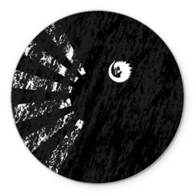 Коврик круглый с принтом GODZILLA в Тюмени, резина и полиэстер | круглая форма, изображение наносится на всю лицевую часть | comic con | godzilla | gojira | logo | годзилла | знаки | иероглифы | лого | монстр | фильм | чудовище