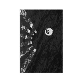 Обложка для паспорта матовая кожа с принтом GODZILLA в Тюмени, натуральная матовая кожа | размер 19,3 х 13,7 см; прозрачные пластиковые крепления | comic con | godzilla | gojira | logo | годзилла | знаки | иероглифы | лого | монстр | фильм | чудовище