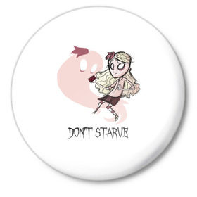 Значок с принтом Don`t starve в Тюмени,  металл | круглая форма, металлическая застежка в виде булавки | Тематика изображения на принте: 
