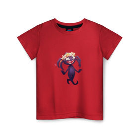 Детская футболка хлопок с принтом Don’t Starve. Webber в Тюмени, 100% хлопок | круглый вырез горловины, полуприлегающий силуэт, длина до линии бедер | dont starve | spider | webber | веббер | паук