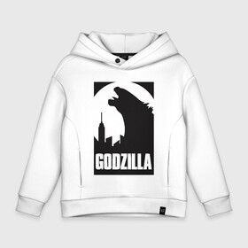 Детское худи Oversize хлопок с принтом GODZILLA POSTER в Тюмени, френч-терри — 70% хлопок, 30% полиэстер. Мягкий теплый начес внутри —100% хлопок | боковые карманы, эластичные манжеты и нижняя кромка, капюшон на магнитной кнопке | Тематика изображения на принте: comic con | godzilla | gojira | logo | годзилла | знаки | иероглифы | лого | монстр | фильм | чудовище