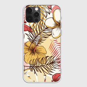 Чехол для iPhone 12 Pro Max с принтом Тропики в Тюмени, Силикон |  | джунгли | паттерн | растения | цветы