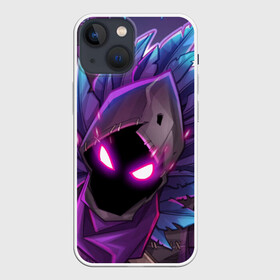 Чехол для iPhone 13 mini с принтом FORTNITE RAVEN | ФОРТНАЙТ ВОРОН в Тюмени,  |  | 2019 | cybersport | esport | fortnite | game | logo | игра | киберспорт | логотип | симулятор строительства | строительство | фиолетовый | фирменные цвета | фортнайт