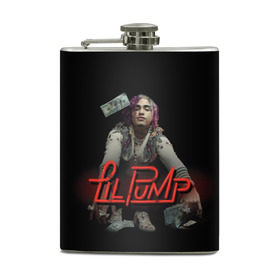 Фляга с принтом Lil Pump в Тюмени, металлический корпус | емкость 0,22 л, размер 125 х 94 мм. Виниловая наклейка запечатывается полностью | esketit | лил памп | эщкере