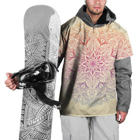Накидка на куртку 3D с принтом Мандала блаженства в Тюмени, 100% полиэстер |  | mandala | индия | колесо