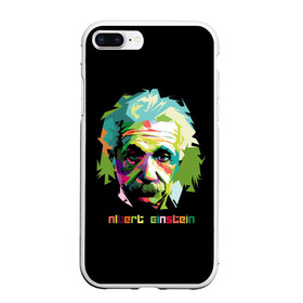 Чехол для iPhone 7Plus/8 Plus матовый с принтом Эйнштейн Альберт в Тюмени, Силикон | Область печати: задняя сторона чехла, без боковых панелей | albert | einstein | альберт | великий | закон | легендарный | нобелевская | относительности | премия | профессор | теория | ученый | физик | физика | энштейн