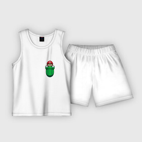 Детская пижама с шортами хлопок с принтом Марио в Тюмени,  |  | 8 бит | mario | денди | марио