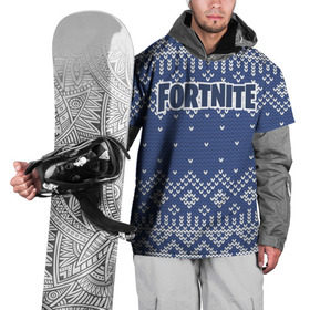 Накидка на куртку 3D с принтом Новогодний Fortnite в Тюмени, 100% полиэстер |  | 