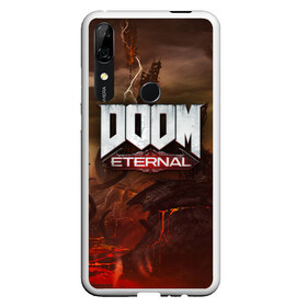 Чехол для Honor P Smart Z с принтом DOOM Eternal в Тюмени, Силикон | Область печати: задняя сторона чехла, без боковых панелей | doom | doomguy | slayer | вечный | дум | думгай | палач рока