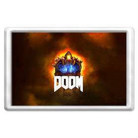 Магнит 45*70 с принтом Doom Cacodemon в Тюмени, Пластик | Размер: 78*52 мм; Размер печати: 70*45 | 