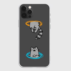 Чехол для iPhone 12 Pro Max с принтом Кот в Портале в Тюмени, Силикон |  | Тематика изображения на принте: cat | cats | game | games | portal | tail | valve | в портале | вэльв | игра | игры | кот | коты | кошка | кошки | портал | хвост