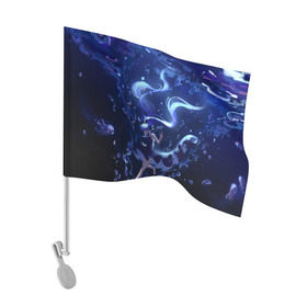 Флаг для автомобиля с принтом Вокалоид Мику Аква в Тюмени, 100% полиэстер | Размер: 30*21 см | aqua | hatsune miku | vocaloid | аква | вокалоид | хацуне мику