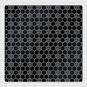 Магнитный плакат 3Х3 с принтом LINKIN PARK PATTERN в Тюмени, Полимерный материал с магнитным слоем | 9 деталей размером 9*9 см | 