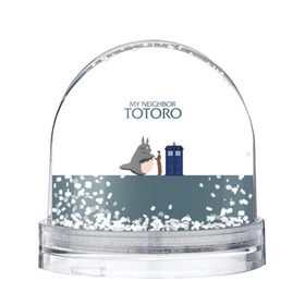 Снежный шар с принтом Мой сосед Тоторо в Тюмени, Пластик | Изображение внутри шара печатается на глянцевой фотобумаге с двух сторон | 10 доктор | doctor who | my neighbor totoro | tardis | totoro | десятый доктор | доктор кто | тардис | тоторо