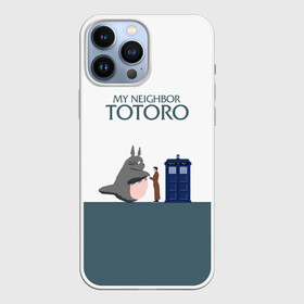 Чехол для iPhone 13 Pro Max с принтом Мой сосед Тоторо в Тюмени,  |  | Тематика изображения на принте: 10 доктор | doctor who | my neighbor totoro | tardis | totoro | десятый доктор | доктор кто | тардис | тоторо