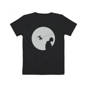 Детская футболка хлопок с принтом The Titan Killer в Тюмени, 100% хлопок | круглый вырез горловины, полуприлегающий силуэт, длина до линии бедер | Тематика изображения на принте: 
