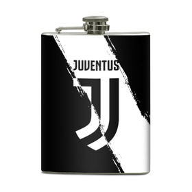 Фляга с принтом FC Juventus в Тюмени, металлический корпус | емкость 0,22 л, размер 125 х 94 мм. Виниловая наклейка запечатывается полностью | fc juventus | juventus | криштиану роналду ювентус | фк ювентус | футбол | ювентус