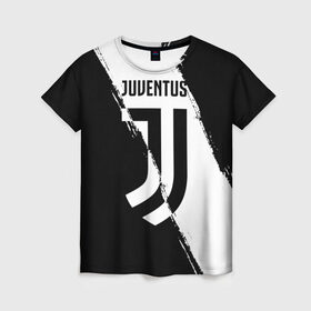 Женская футболка 3D с принтом FC Juventus в Тюмени, 100% полиэфир ( синтетическое хлопкоподобное полотно) | прямой крой, круглый вырез горловины, длина до линии бедер | fc juventus | juventus | криштиану роналду ювентус | фк ювентус | футбол | ювентус