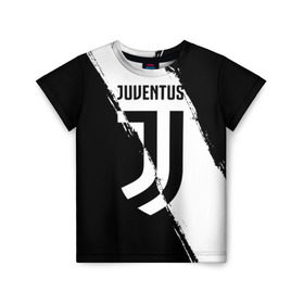 Детская футболка 3D с принтом FC Juventus в Тюмени, 100% гипоаллергенный полиэфир | прямой крой, круглый вырез горловины, длина до линии бедер, чуть спущенное плечо, ткань немного тянется | fc juventus | juventus | криштиану роналду ювентус | фк ювентус | футбол | ювентус