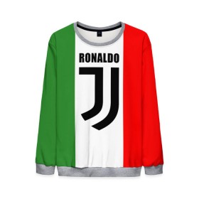 Мужской свитшот 3D с принтом Ronaldo Juventus Italy в Тюмени, 100% полиэстер с мягким внутренним слоем | круглый вырез горловины, мягкая резинка на манжетах и поясе, свободная посадка по фигуре | cr7 | cristiano ronaldo | football | juventus | криштиану роналду | роналдо | роналду | футбол | ювентус