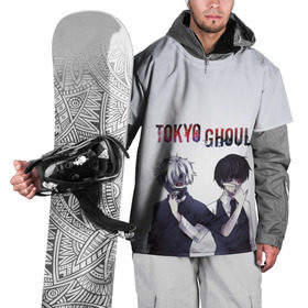 Накидка на куртку 3D с принтом Токийский гуль в Тюмени, 100% полиэстер |  | ghoul | tokyo | гуль | токийский