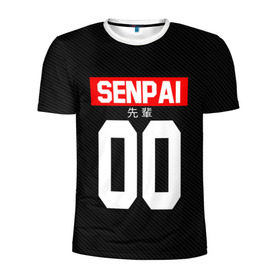 Мужская футболка 3D спортивная с принтом СЕНПАЙ - SENPAI в Тюмени, 100% полиэстер с улучшенными характеристиками | приталенный силуэт, круглая горловина, широкие плечи, сужается к линии бедра | ahegao | anime | kawai | kowai | oppai | otaku | senpai | sugoi | waifu | weeaboo | yandere | аниме | ахегао | вайфу | виабу | каваи | ковай | культура | отаку | сенпай | сугои | тренд | яндере