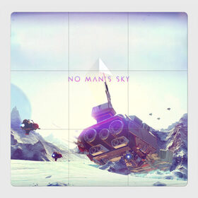 Магнитный плакат 3Х3 с принтом No Man’s Sky - Becron 5 в Тюмени, Полимерный материал с магнитным слоем | 9 деталей размером 9*9 см | Тематика изображения на принте: 