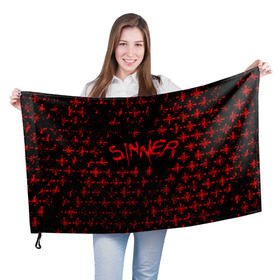 Флаг 3D с принтом FAR CRY 5 ГРЕШНИК в Тюмени, 100% полиэстер | плотность ткани — 95 г/м2, размер — 67 х 109 см. Принт наносится с одной стороны | far cry | sinner