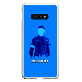 Чехол для Samsung S10E с принтом Detroitbecome human в Тюмени, Силикон | Область печати: задняя сторона чехла, без боковых панелей | connor | cyberlife | detroit become human | deviant | kara | markus | ps4 | rk800 |  detroit: become human | детроит | детроит: стать человеком | игры | кара | коннор | конор | кэра | маркус | пиратs | эксклюзив