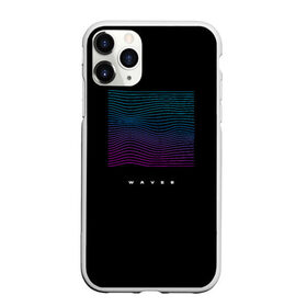 Чехол для iPhone 11 Pro Max матовый с принтом Волны vaporwave в Тюмени, Силикон |  | retro wave | vapor wave | волны | музыка