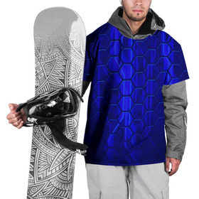 Накидка на куртку 3D с принтом СТАЛЬНЫЕ СОТЫ в Тюмени, 100% полиэстер |  | abstract | abstraction | comb | texture | абстракция | бронь | соты | стальные соты | текстуры