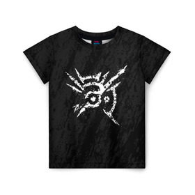 Детская футболка 3D с принтом OUTSIDER`S MARK в Тюмени, 100% гипоаллергенный полиэфир | прямой крой, круглый вырез горловины, длина до линии бедер, чуть спущенное плечо, ткань немного тянется | dishonored | korvo | outsiders mark | аутсайдер | дисоноред | корво