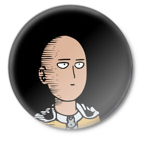 Значок с принтом One-Punch Man Ванпачмен в Тюмени,  металл | круглая форма, металлическая застежка в виде булавки | onepunch | аниме | анимэ  | вапначмен | генос | пачмен