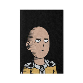 Обложка для паспорта матовая кожа с принтом One-Punch Man Ванпачмен в Тюмени, натуральная матовая кожа | размер 19,3 х 13,7 см; прозрачные пластиковые крепления | onepunch | аниме | анимэ  | вапначмен | генос | пачмен