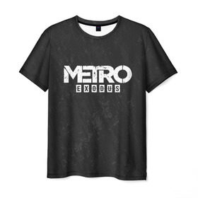 Мужская футболка 3D с принтом METRO EXODUS в Тюмени, 100% полиэфир | прямой крой, круглый вырез горловины, длина до линии бедер | Тематика изображения на принте: exodus | horror | metro exodus | survival | игры | исход | метро | метро 2035