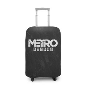 Чехол для чемодана 3D с принтом METRO EXODUS в Тюмени, 86% полиэфир, 14% спандекс | двустороннее нанесение принта, прорези для ручек и колес | exodus | horror | metro exodus | survival | игры | исход | метро | метро 2035