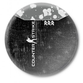Значок с принтом Counter Strike в Тюмени,  металл | круглая форма, металлическая застежка в виде булавки | 