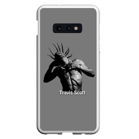 Чехол для Samsung S10E с принтом Travis Scott - 001 в Тюмени, Силикон | Область печати: задняя сторона чехла, без боковых панелей | Тематика изображения на принте: astroworld | hip hop | hiphop | rap | scott | travis | travis scott | travisscott | wish you were here | рэп | хип хоп | хипхоп