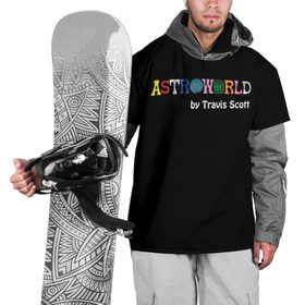 Накидка на куртку 3D с принтом Travis Scott в Тюмени, 100% полиэстер |  | astroworld | hip hop | hiphop | rap | scott | travis | travis scott | travisscott | wish you were here | рэп | хип хоп | хипхоп