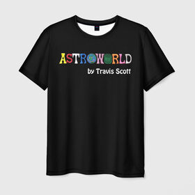 Мужская футболка 3D с принтом Travis Scott в Тюмени, 100% полиэфир | прямой крой, круглый вырез горловины, длина до линии бедер | astroworld | hip hop | hiphop | rap | scott | travis | travis scott | travisscott | wish you were here | рэп | хип хоп | хипхоп