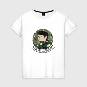 Женская футболка хлопок с принтом Twenty One Pilots в Тюмени, 100% хлопок | прямой крой, круглый вырез горловины, длина до линии бедер, слегка спущенное плечо | 