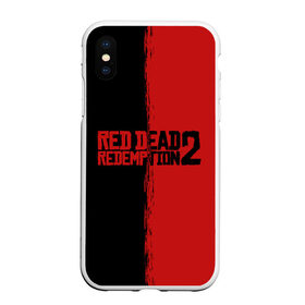 Чехол для iPhone XS Max матовый с принтом RED DEAD REDEMPTION 2 в Тюмени, Силикон | Область печати: задняя сторона чехла, без боковых панелей | rdr | rdr2 | red dead redemption 2 | rockstar | дикий запад | ковбои