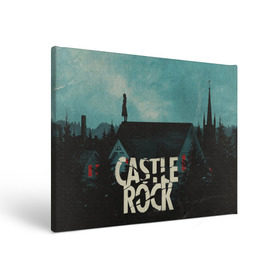Холст прямоугольный с принтом Castle Rock в Тюмени, 100% ПВХ |  | castle rock | hulu | билл скарсгард | дж.дж. абрамс | касл рок | кубик в кубе | стивен кинг | шоушенк